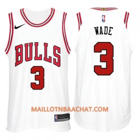 Maillot NBA Chicago Bulls Dwyane Wade 3 Nike Blanc Swingman - Homme